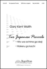 Two Japanese Proverbs SATB choral sheet music cover